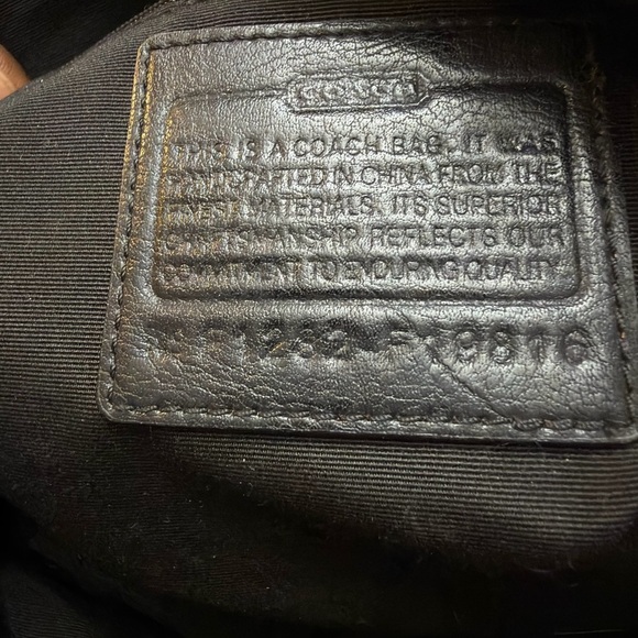 Coach F18917 Peyton Signature Tote Black Grey Logo Handbag Bag - Picture 10 of 10